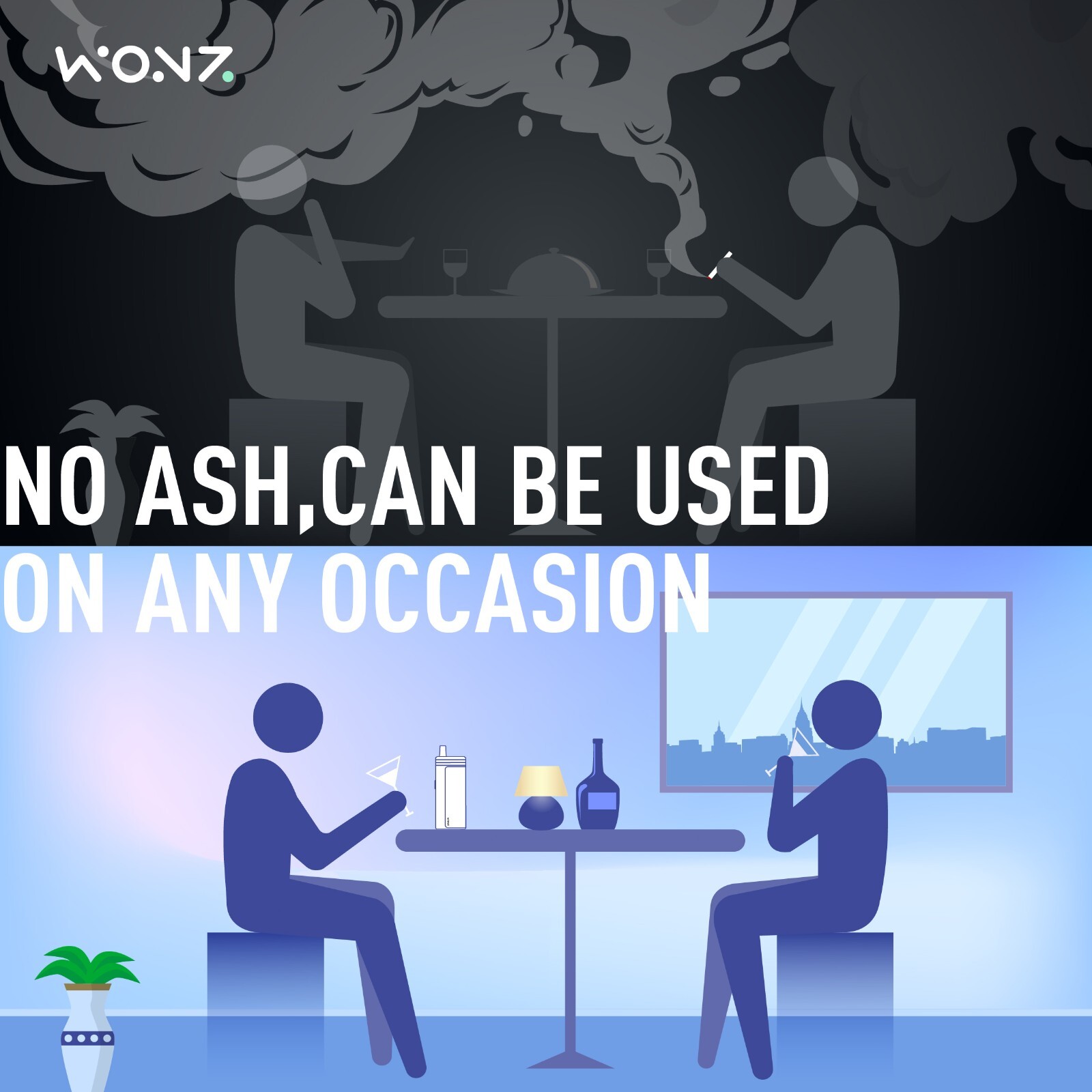 WONZ L2 Heated Tobacco Device,Cigarette Filter ,Minimizes Secondhand Smoke Risks