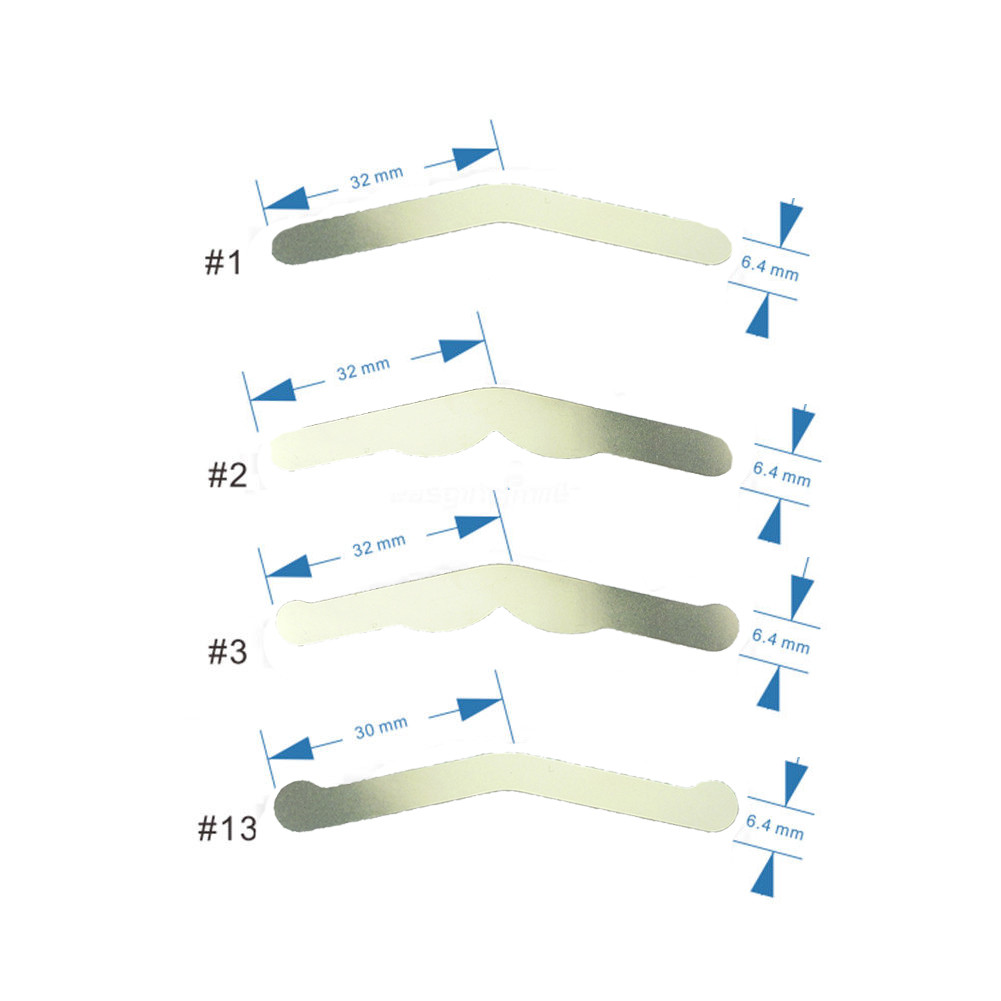 144X EASYINSMILE Dental Tofflemire Stainless Steel Matrix Bands0.015'0.04mm #1-4