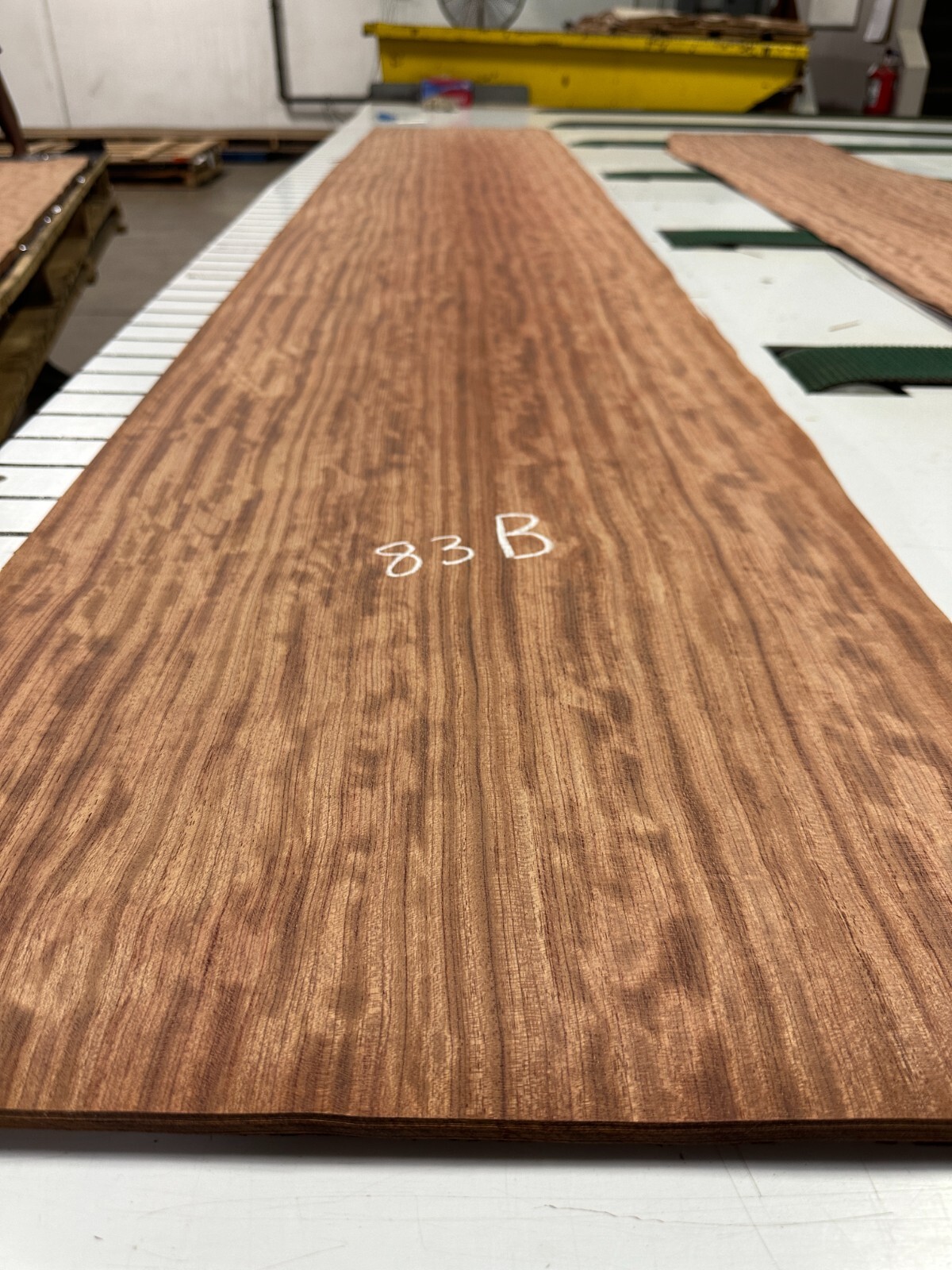 Bubinga Raw Wood Veneer ONE sheet 112'' x 18'' 83B
