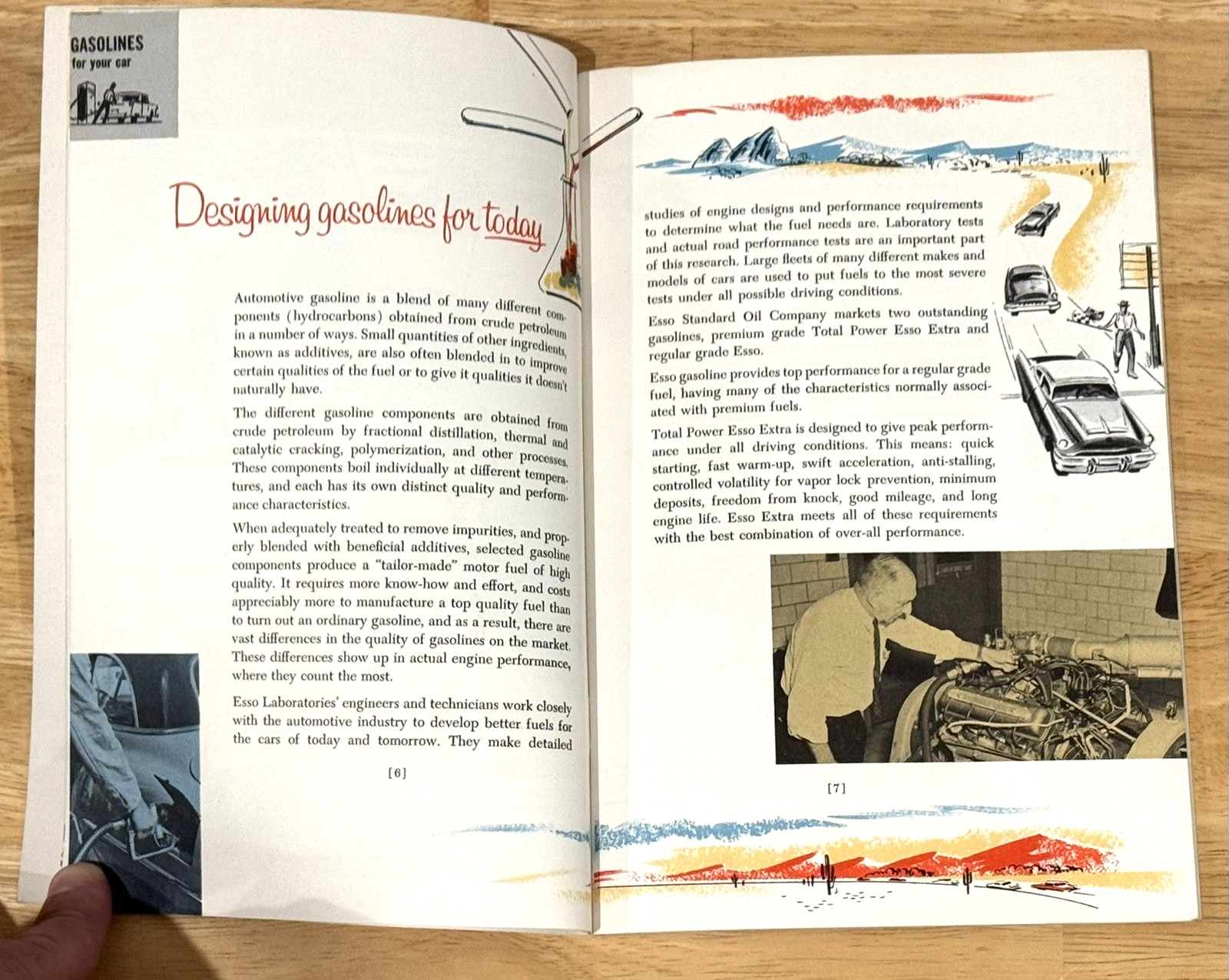 Vtg Rare 1955 Esso Standard Oil "Your Esso Products" Employee Products Booklet