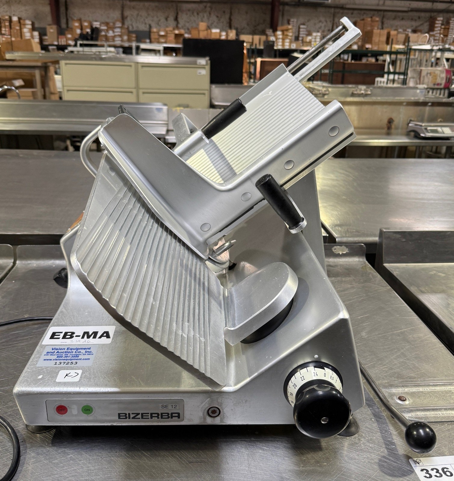 BIZERBA SE12 US MANUAL MEAT CHEESE DELI SLICER