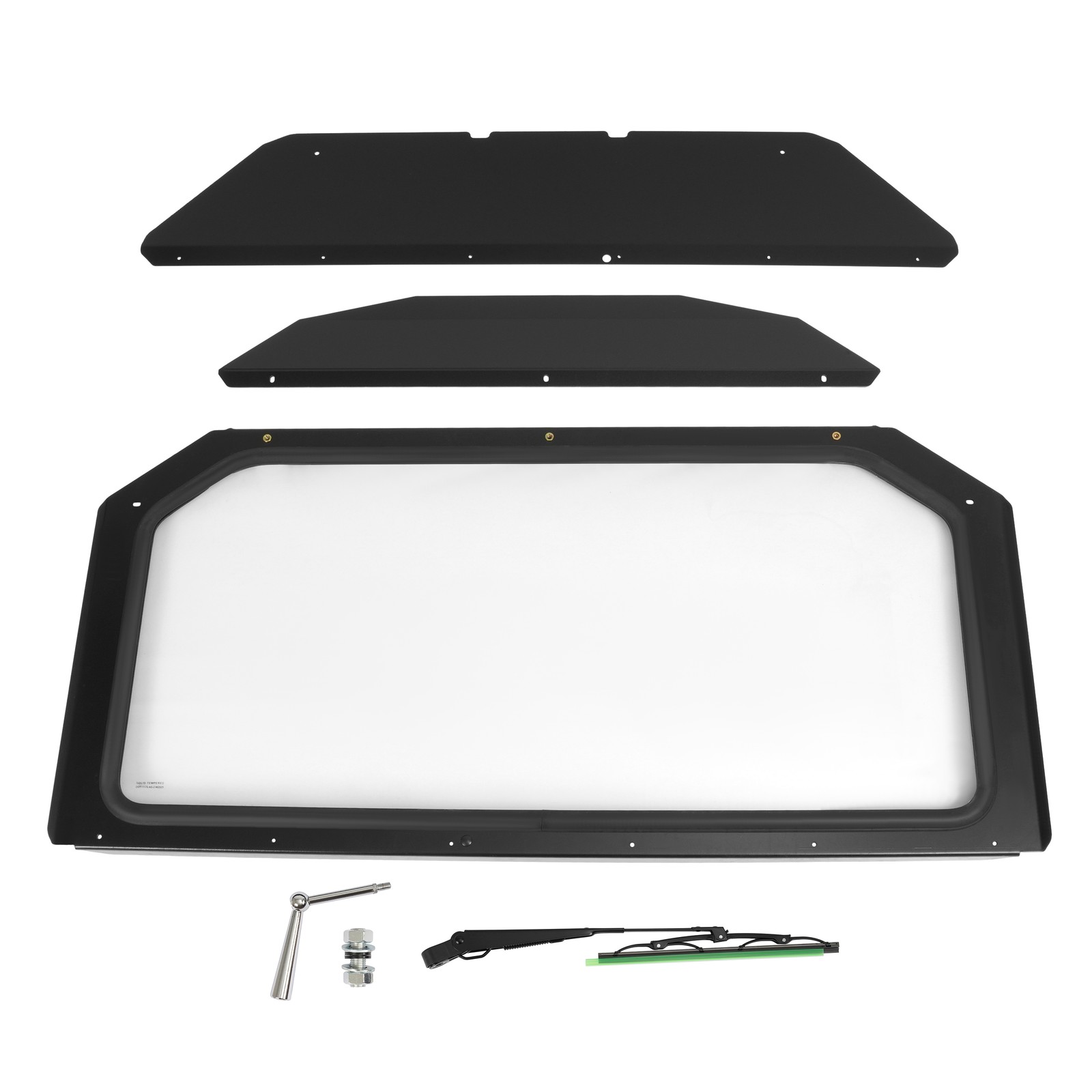 Glass Front Windshield w/ Wiper for Can-Am Maverick X3 DS Turbo 2017+ 18 19 ATV