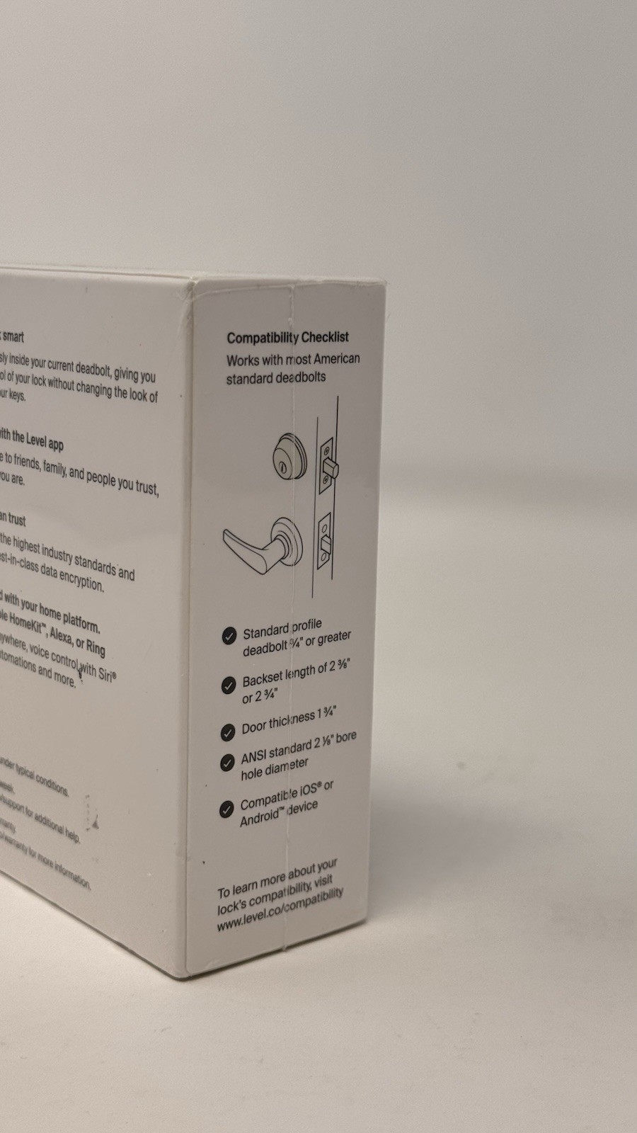 Level Lock Bolt Wi-Fi Smart Deadbolt Lock C-D11U-A3 Internal Replacment *SEALED*