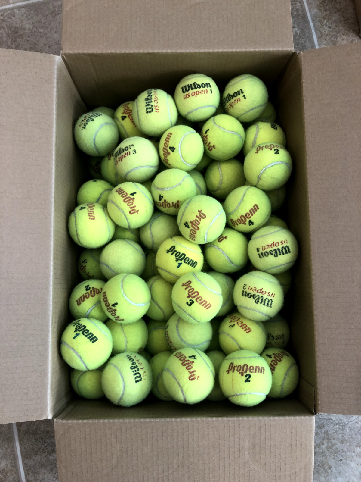 100 Used Tennis Balls