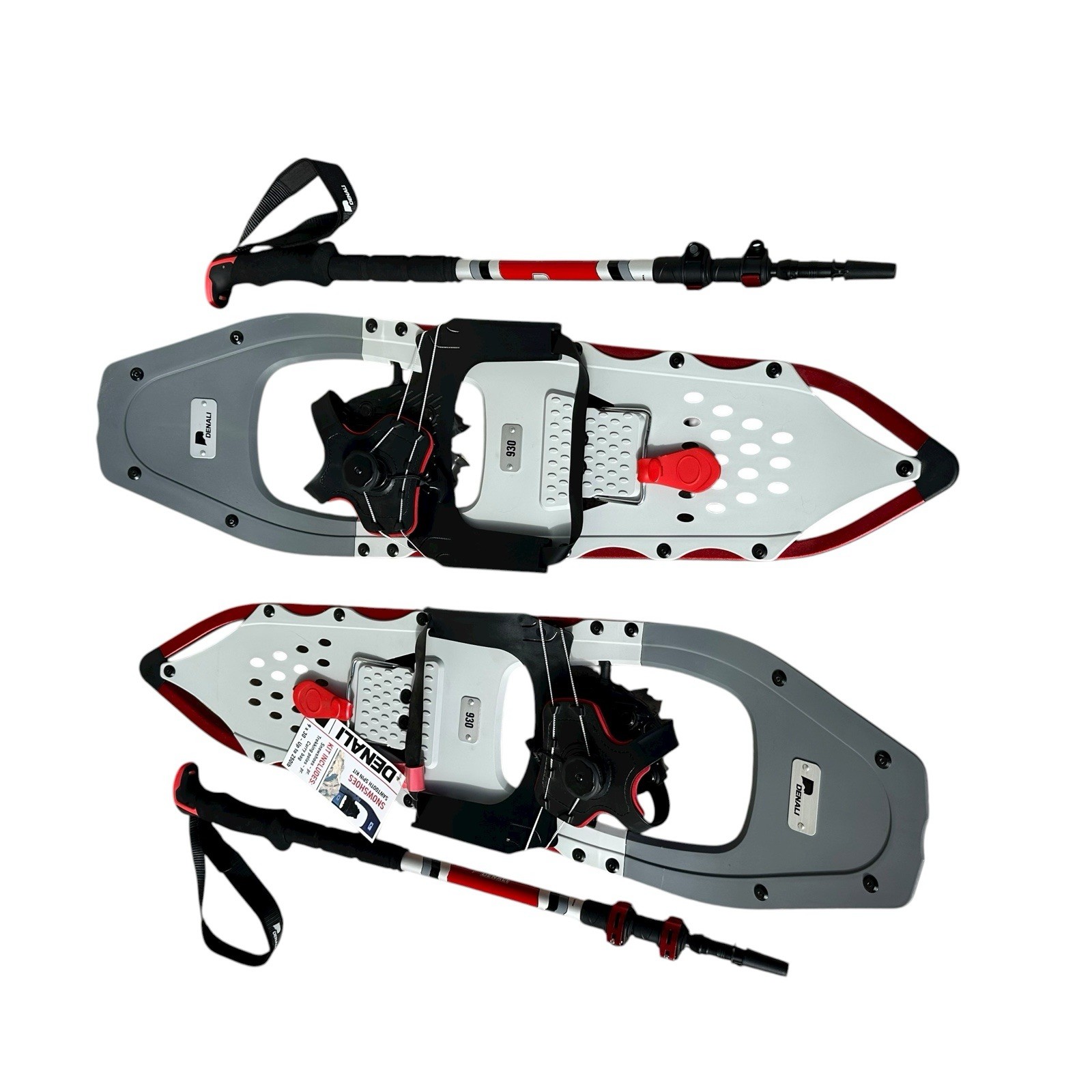 Denali Sawtooth Spin Snowshoes 9x30 Winter Hiking Kit w/ Poles & Bag – 250 lb