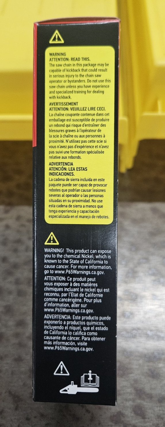 72EXJ084G Oregon 3/8'' .050'' 84 DL 24" Yellow skip chain