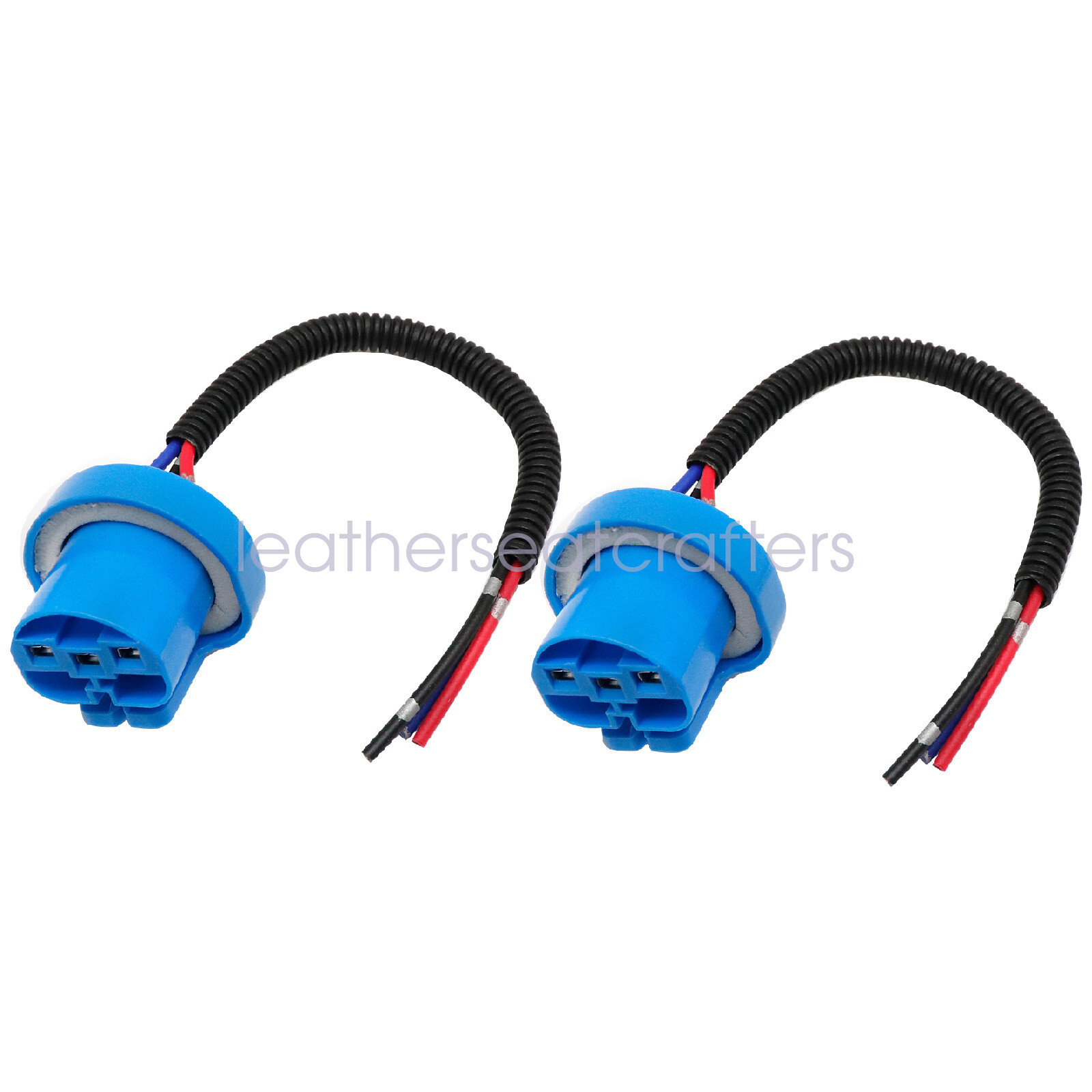 2PCS Wire Pigtail Female P 9007 HB5 Head Light Connector Adapter Harness Socket