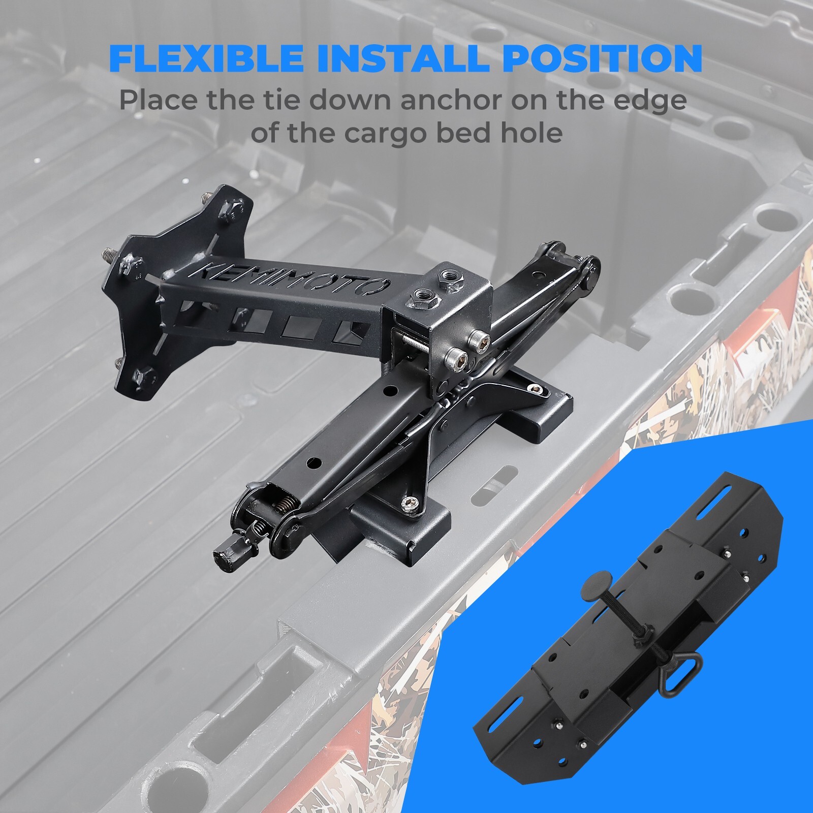 UTV Spare Tire Carrier Mount Bracket for Polaris Ranger 500 570 900 1000 XP Crew