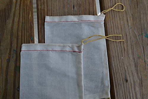 4"x6" Cotton Single Drawstring Muslin Bags (Natural Color)