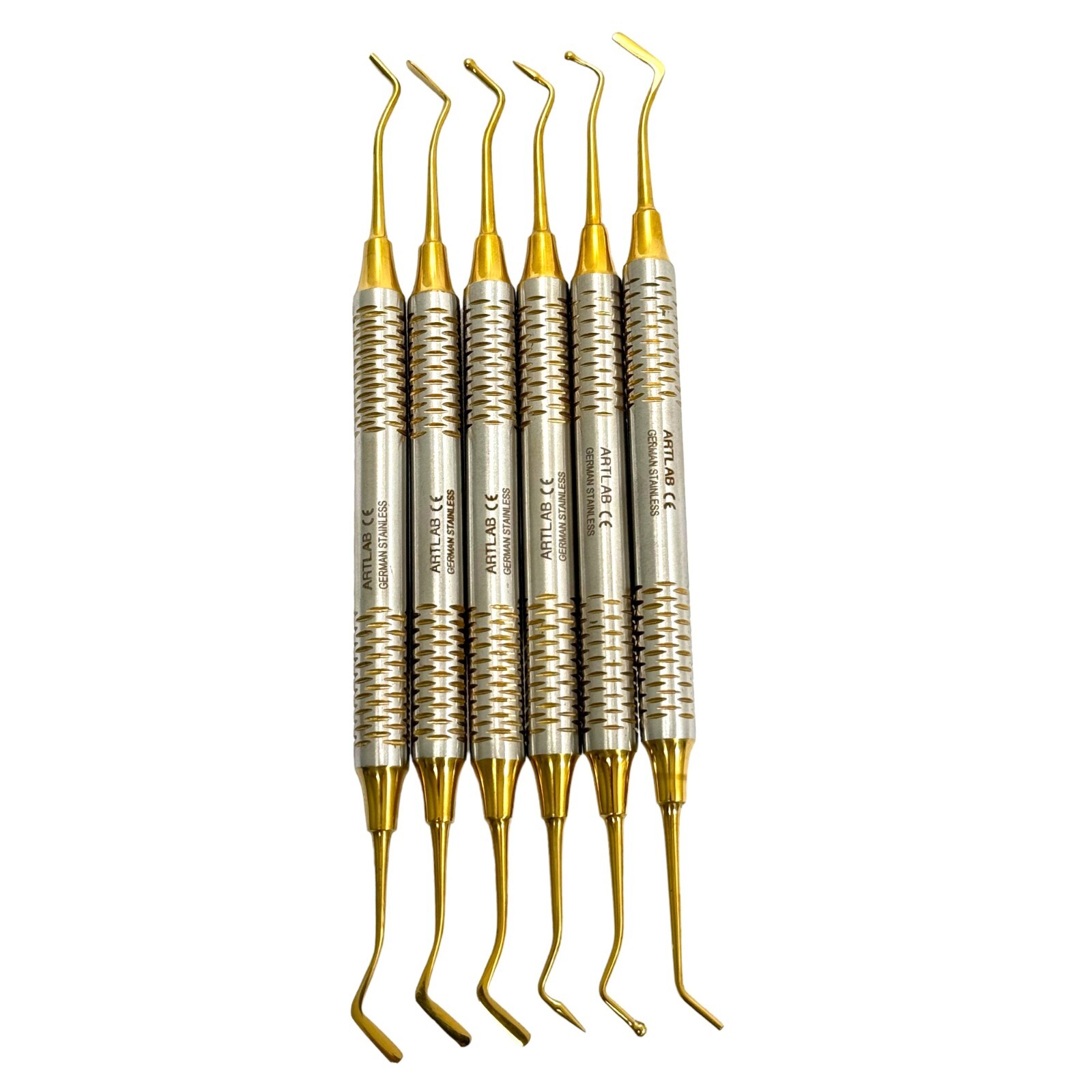 GERMAN Dental Light Wt Titanium Coated Restorative Composite Filling Instruments
