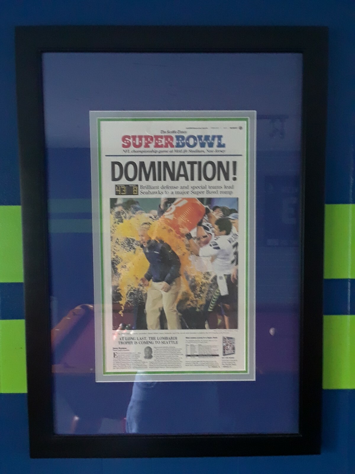 Seahawks Superbowl Seattle Times 2014 & 2026 Newspaper. Complete, Perfect Mint