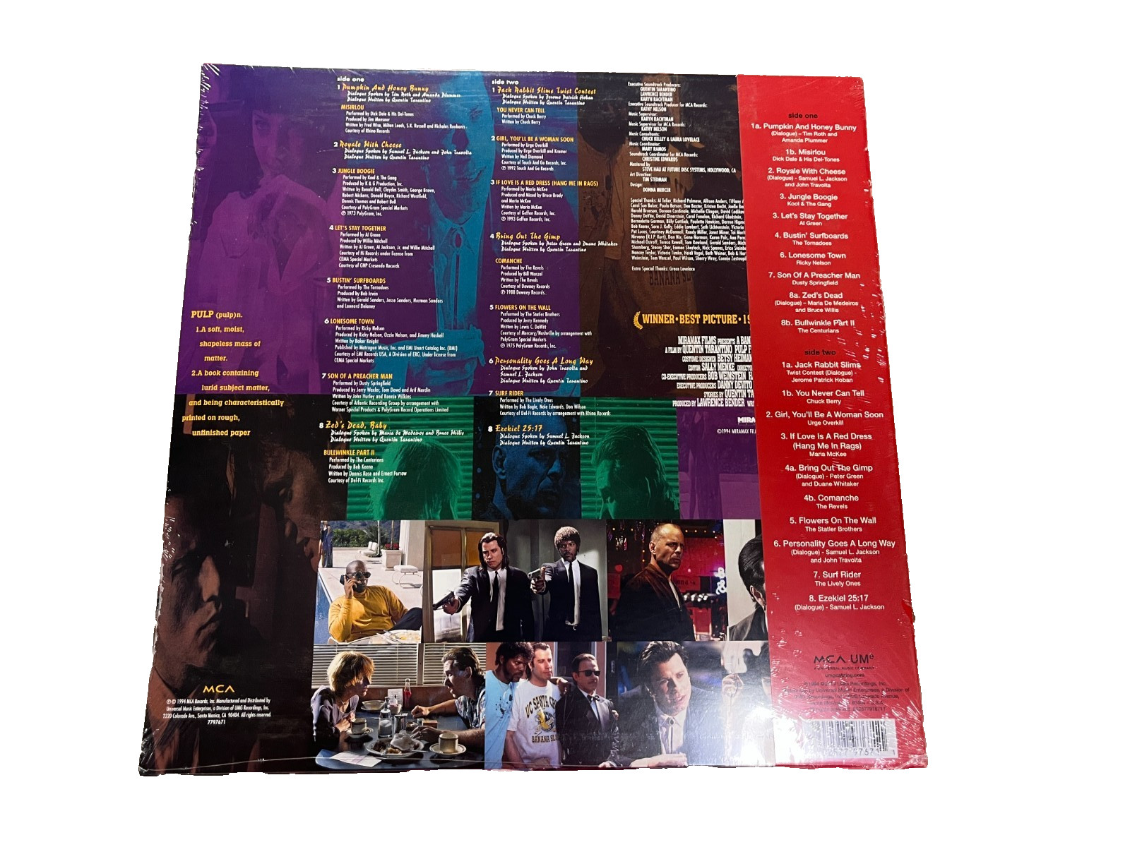 LP Pulp Fiction (Original Soundtrack) Various Artist Yellow Vinyl