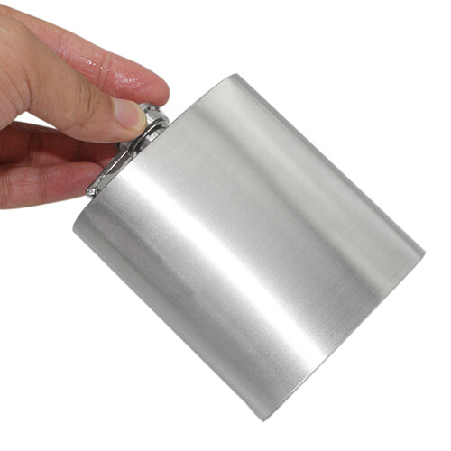 Mens Liquor Pocket Hip Flask Stainless Steel Whiskey Screw Cap Camping Flagon