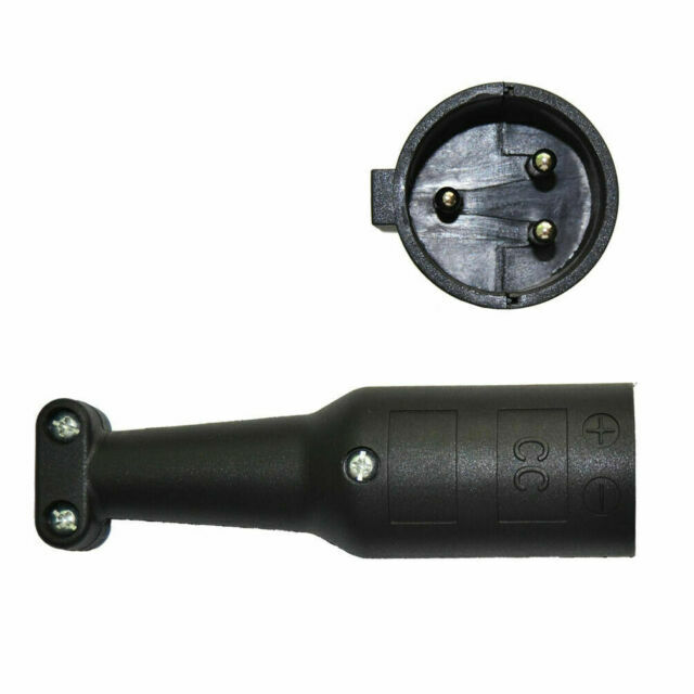 Club Car Round Golf Cart Charger Plug 48V Powerdrive 3 pin Connector NEW
