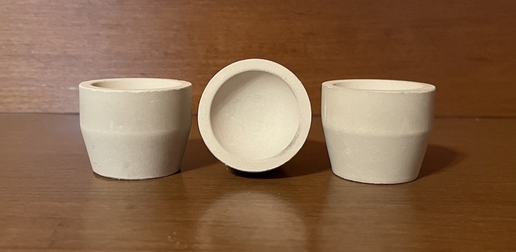 Cupels Magnesia Lot of 3 for Gold Refining, New Supplies