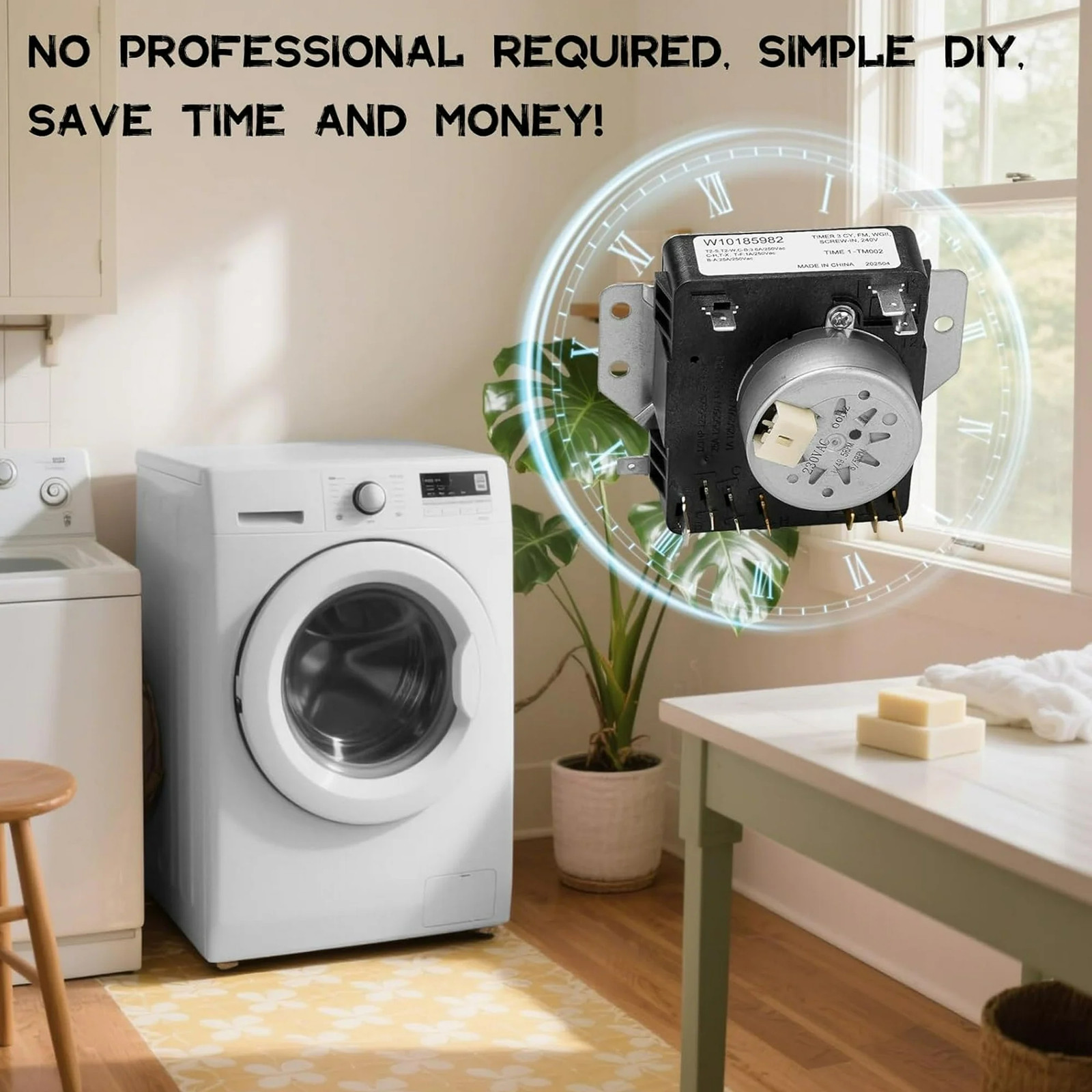 W10185982 WPW10185982 Dryer Timer for Whirlpool, Maytag WGD4800XQ0 WED4815EW1 US