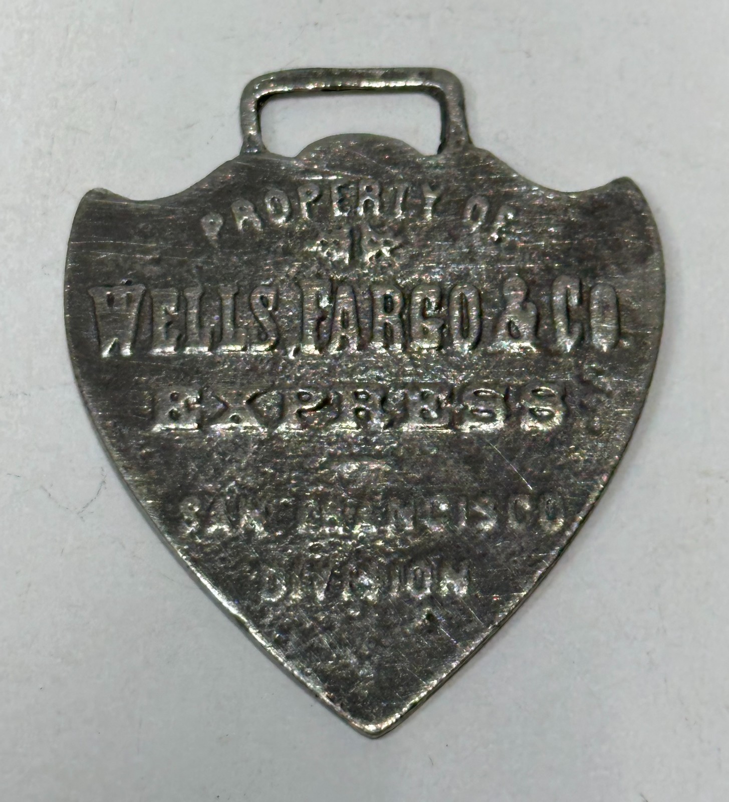 Vintage Advertising Watch fob Wells Fargo Co. Express San Francisco, California