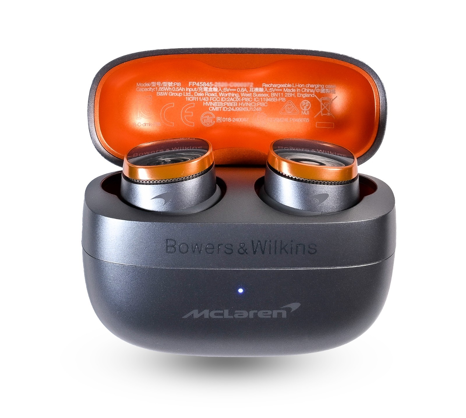 Bowers & Wilkins Pi8 McLaren Edition True Wireless Earbuds ANC Noise Cancelling