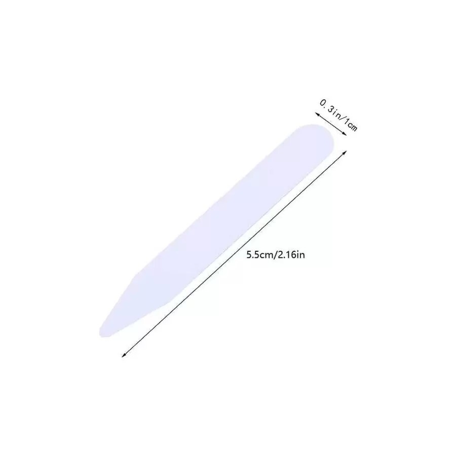 100pcs Plastic Collar Stays for Men – Shirt Collar Support Stiffeners Lifter