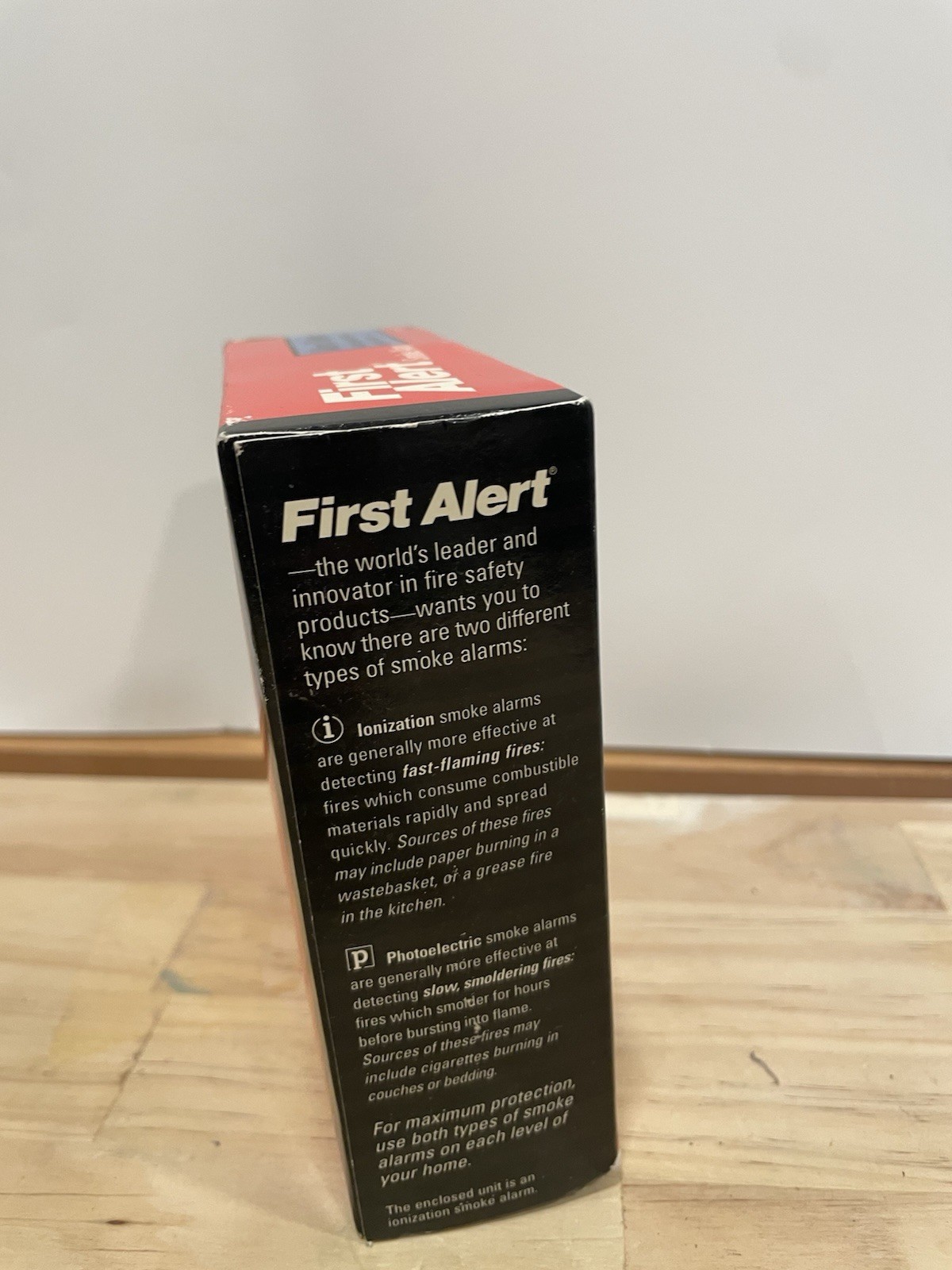 1990 First Alert Smoke & Fire Detector Kitchen W/light Test model SA88 READ