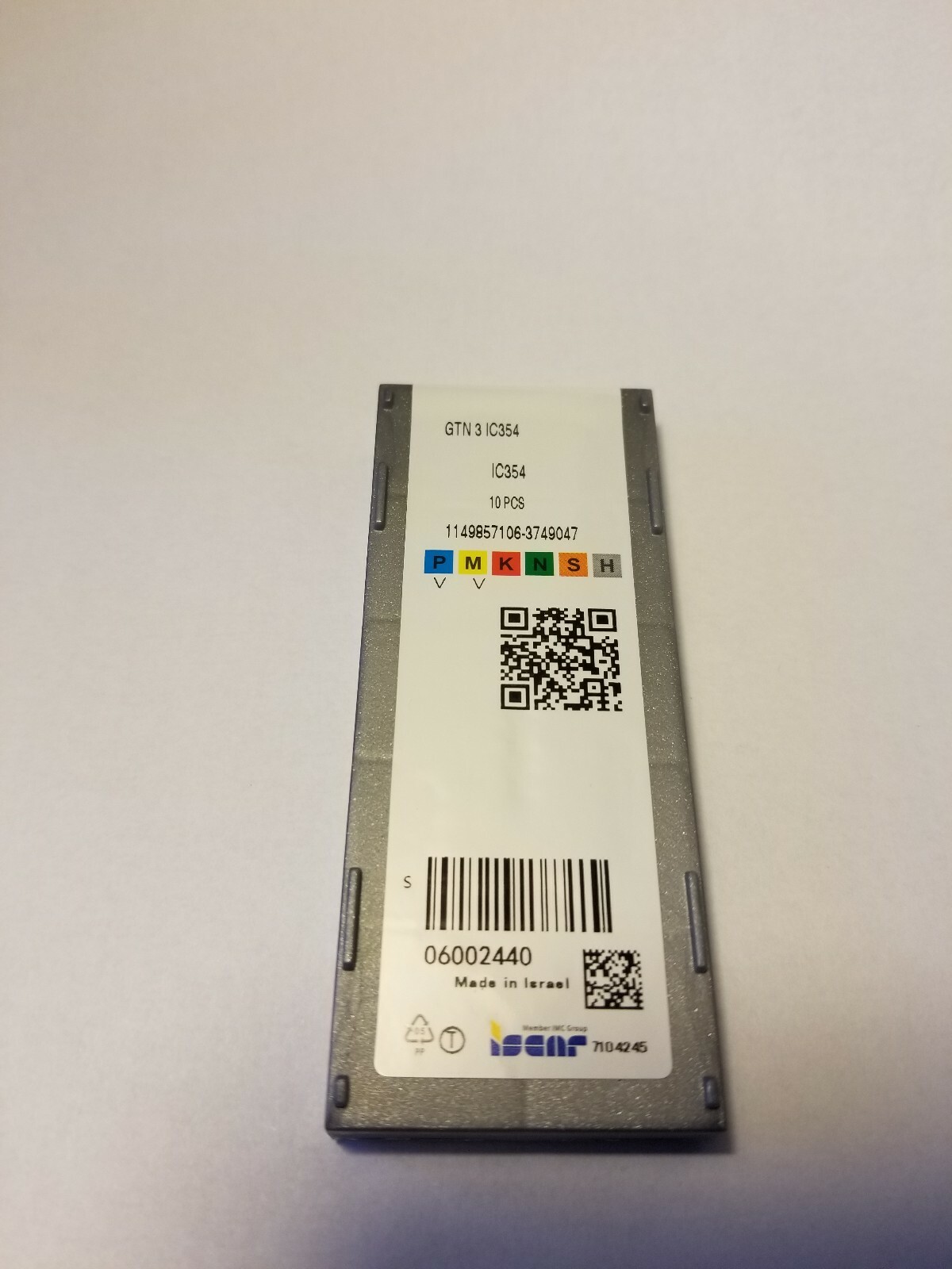 ISCAR GTN 3 IC354 *** 10 INSERTS *** NEW *** FREE FAST SHIPPING ***