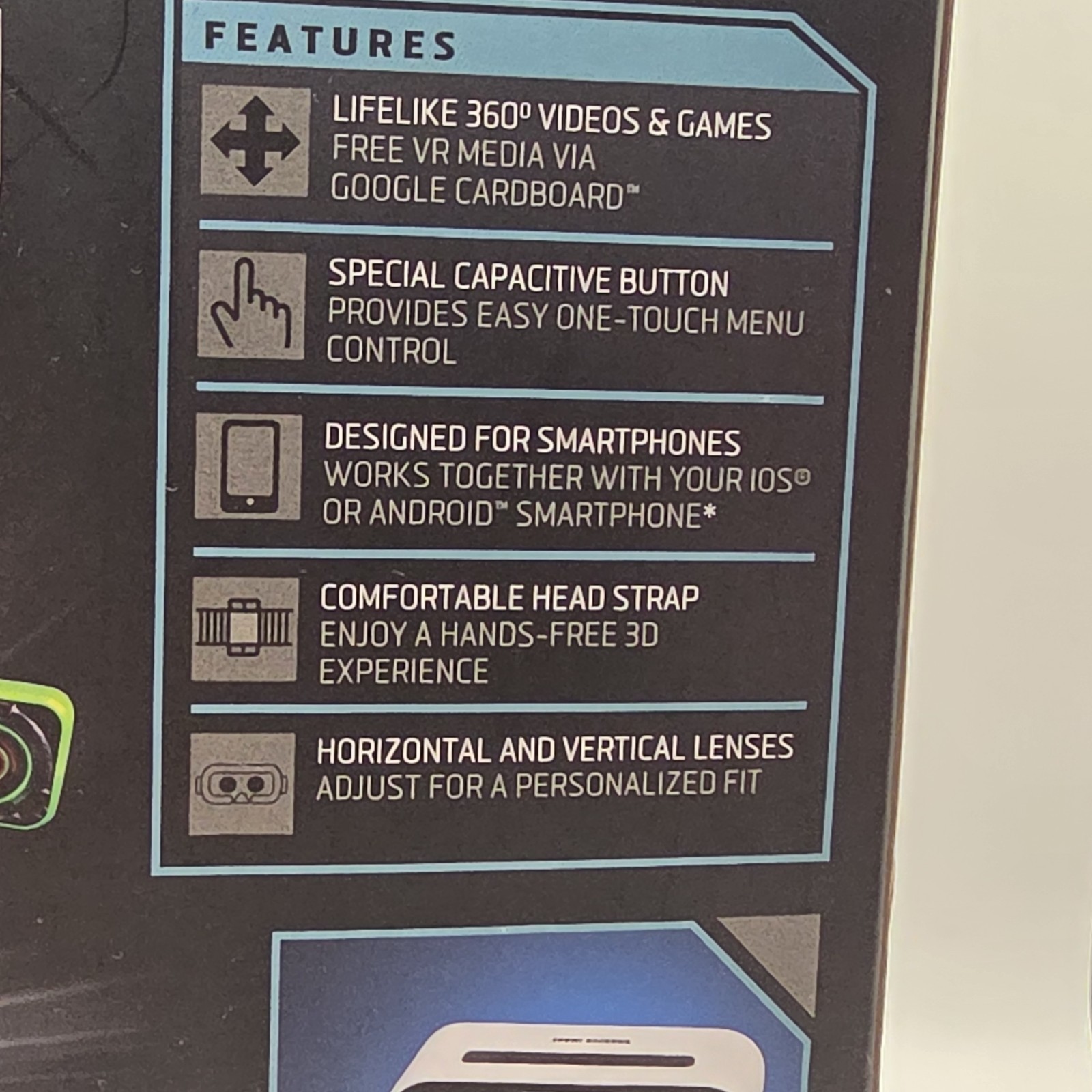 Sharper Image Virtual Reality Headset NEW Open Box