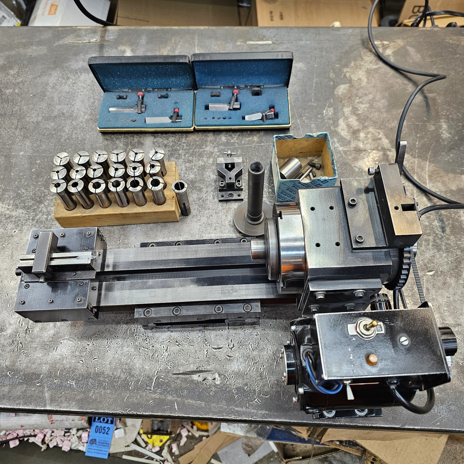 Motorized Grinding Fixture Indexer 3C Collet w/ Sine Plate Harig Lectric Centers
