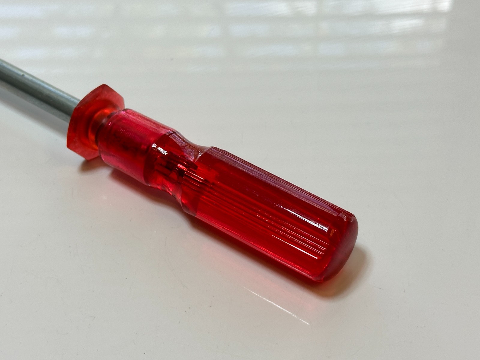 NEW Quick Wedge 10" Overall Length Screwdriver Red Plastic Handle Model 2356 NOS