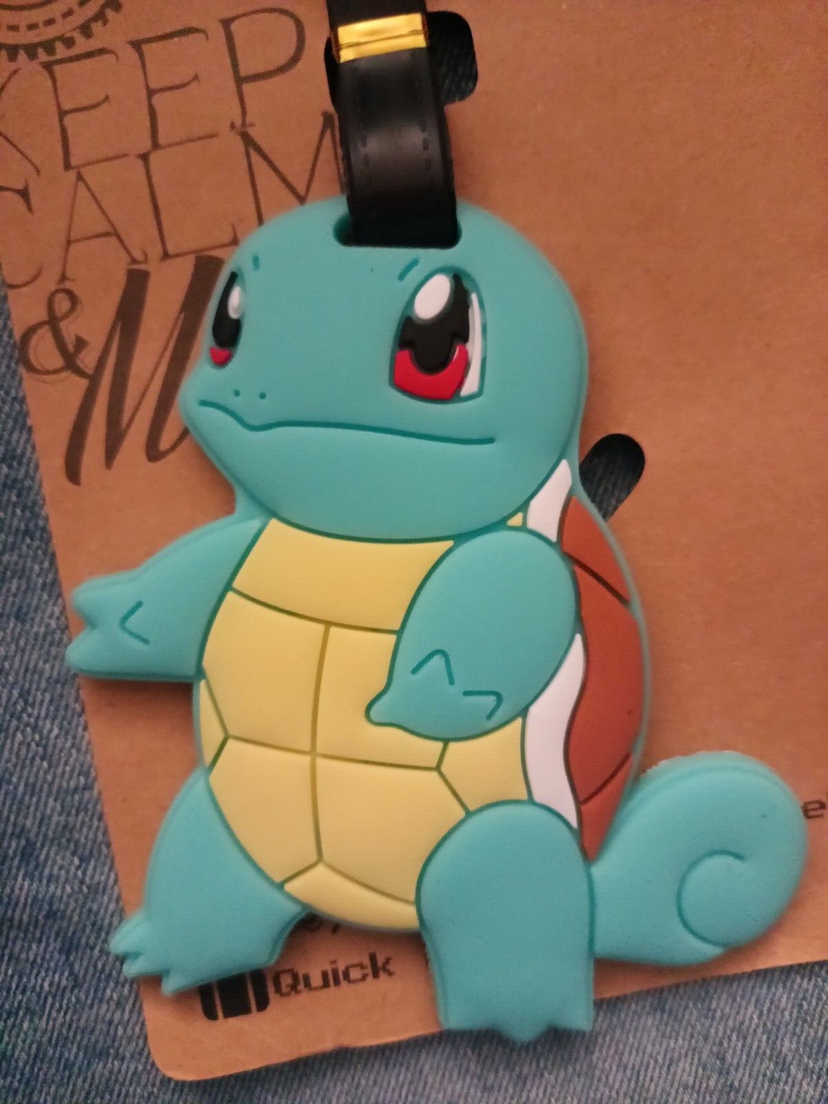 SQUIRTLE LUGGAGE TAG / BACKPACK HANGER - NEXT DAY SHIPPING