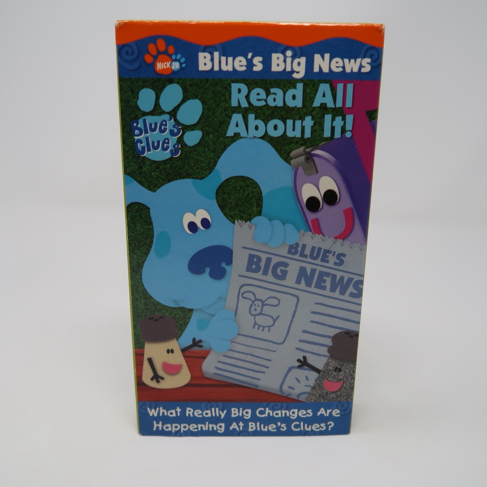 Nick Jr Blue’s Clues Big News Read All About It! VHS 2001 Nickelodeon Cartoon