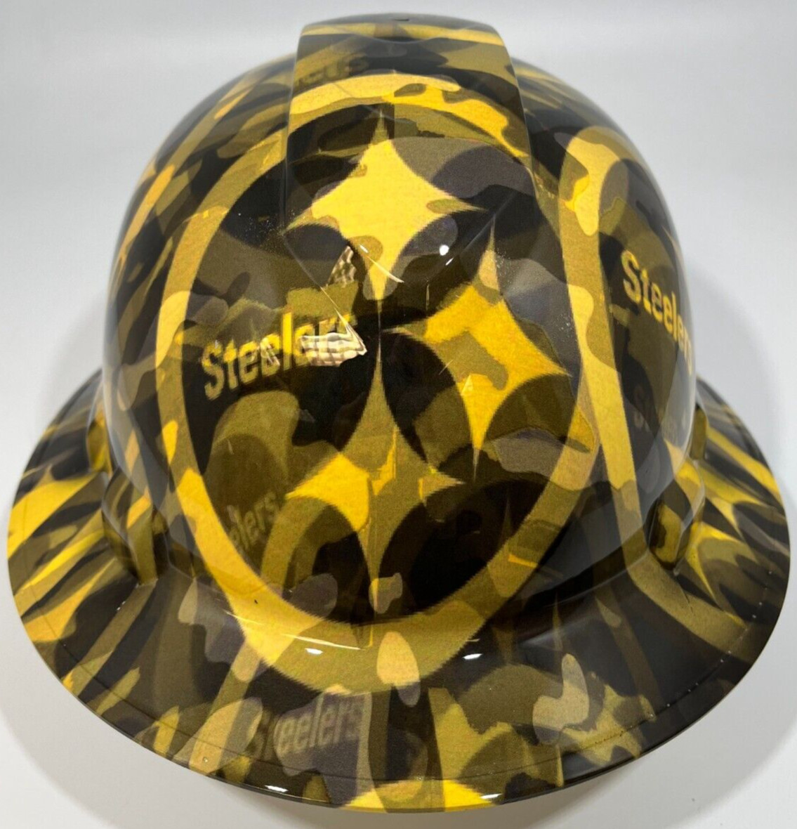 New Full Brim Hard Hat Custom Hydro Dipped PITTSBURG STEELERS CAMO