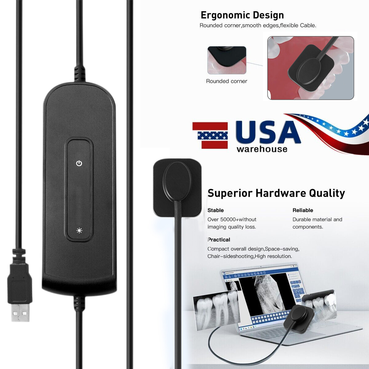 RVG Digital Dental Rayos X Sensor size 1 - Works