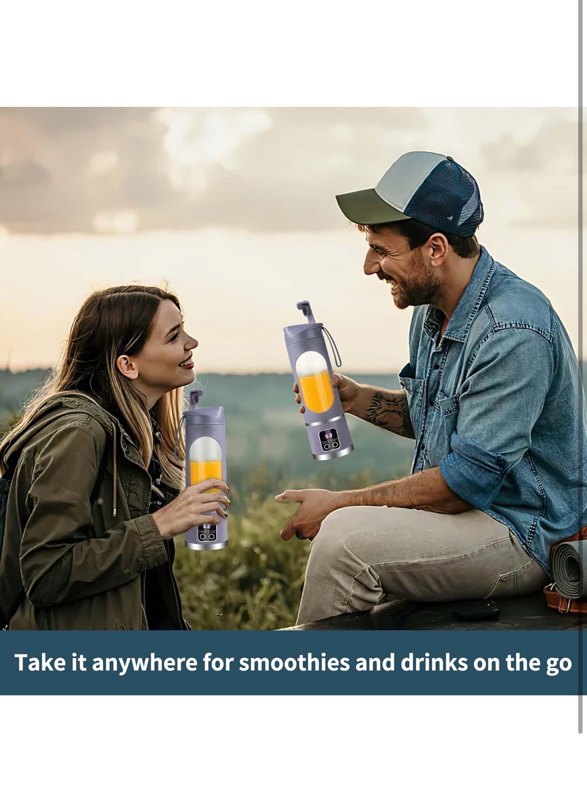 Portable blender,USB-C rechargeable,Personal compact