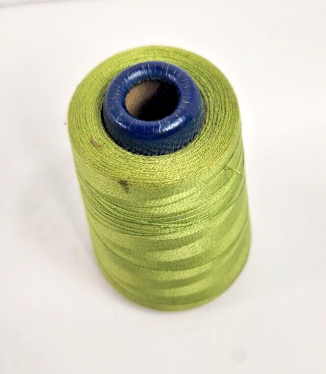 ROBISON ANTON TEXTILE CO. MERCERIZED & GASSED AVACADO 1223 FAST DYE VTG SERGER