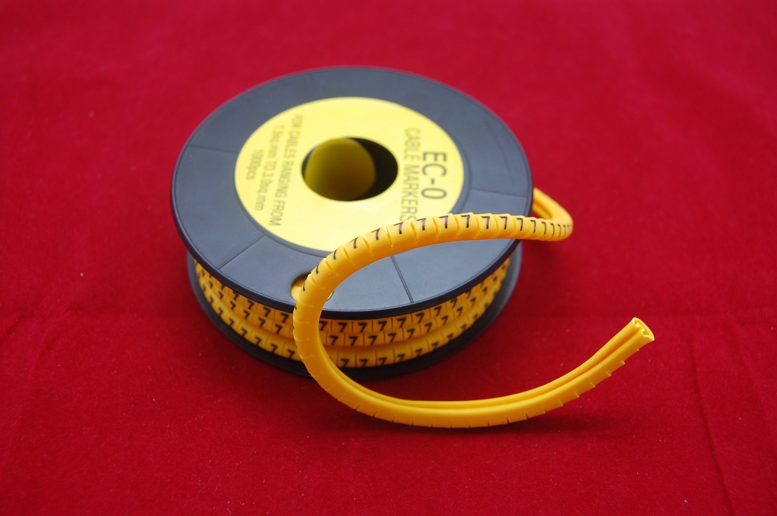 10000PCS For 1.5-3mm2 wire EC-0 Cable Markers Number 0-9 soft PVC 10 Rolls
