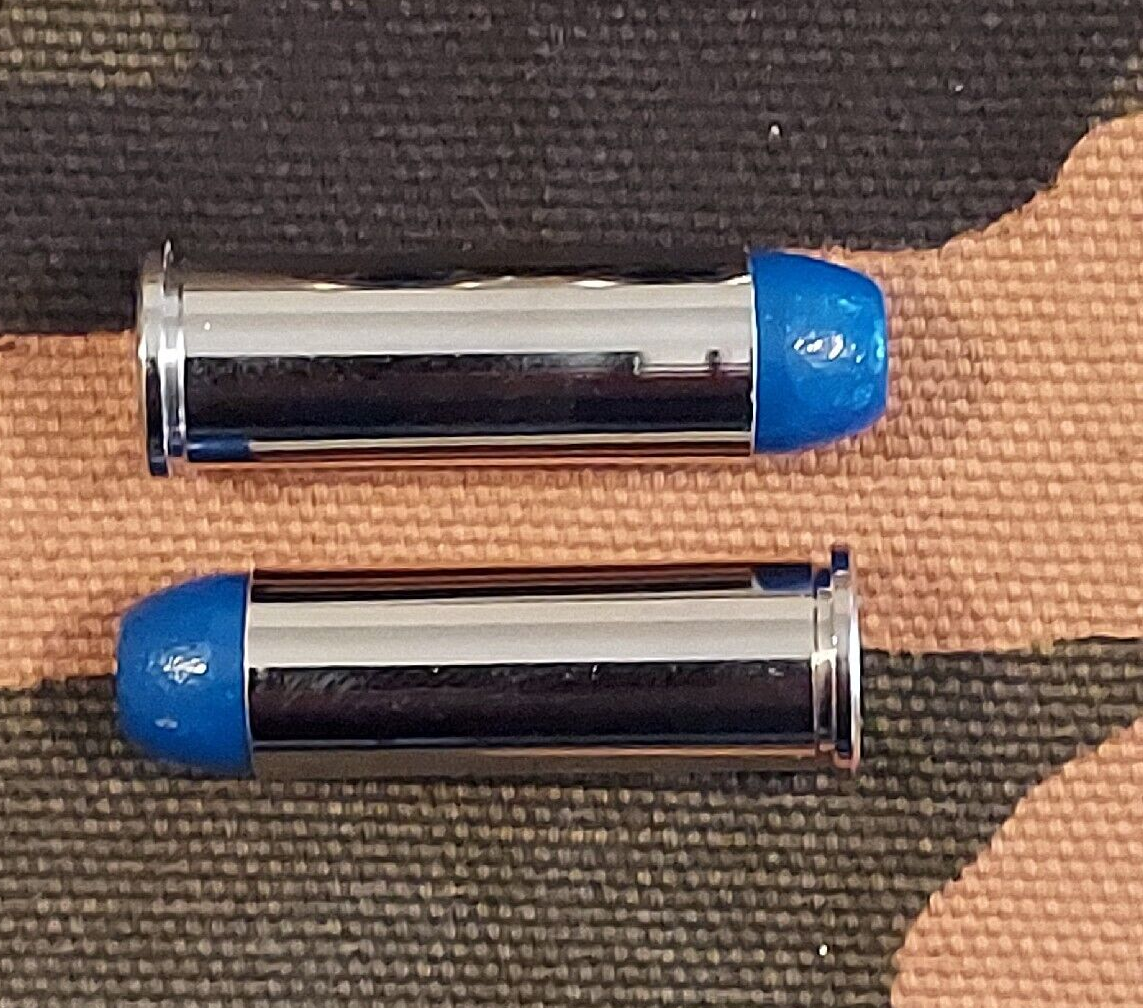 44 REM MAG SNAP CAPS SET OF 6, BLUE AND NICKEL, 200gn.!!!