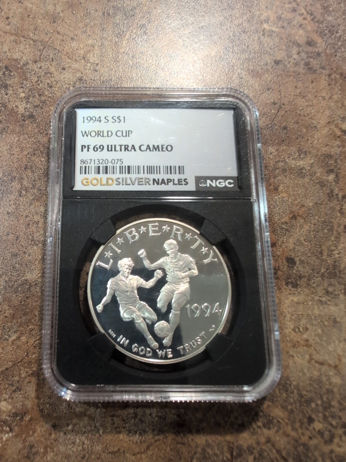 1994-S World Cup Silver Dollar NGC PF69 Ultra Cameo - Commemorative $1 Proof