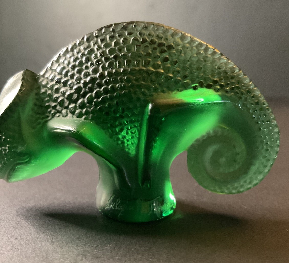 Lalique Emerald Green Chameleon 1 Of My Over 400 + Lalique Listings