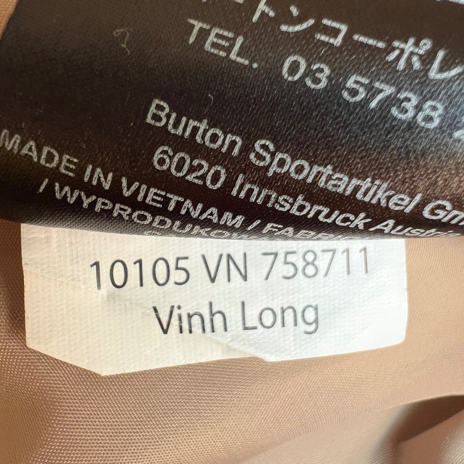 Burton Dryride baggy snowboard pants men's small tan cargo