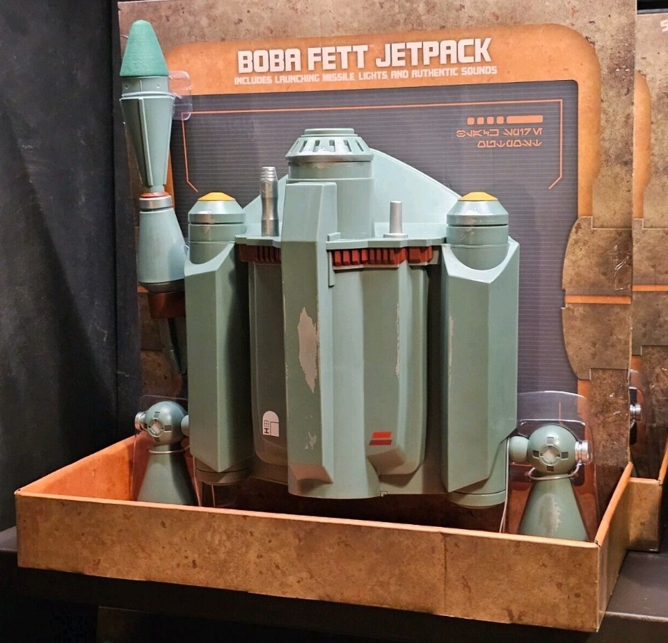 Star Wars Galaxy's Edge BOBA FETT Jetpack w/Launching Missile Lights & Sound