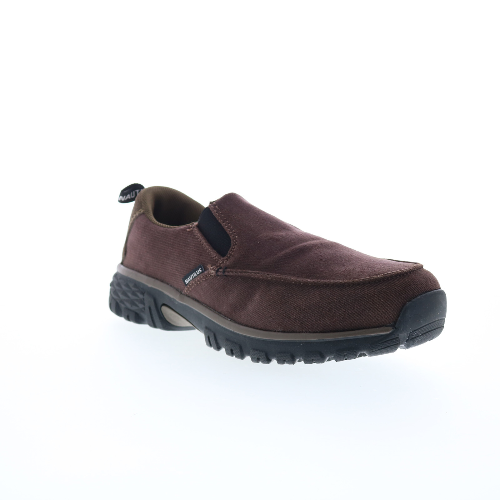 Nautilus Breeze Slip-On Alloy Toe Electrical Hazard Mens Brown Athletic Shoes