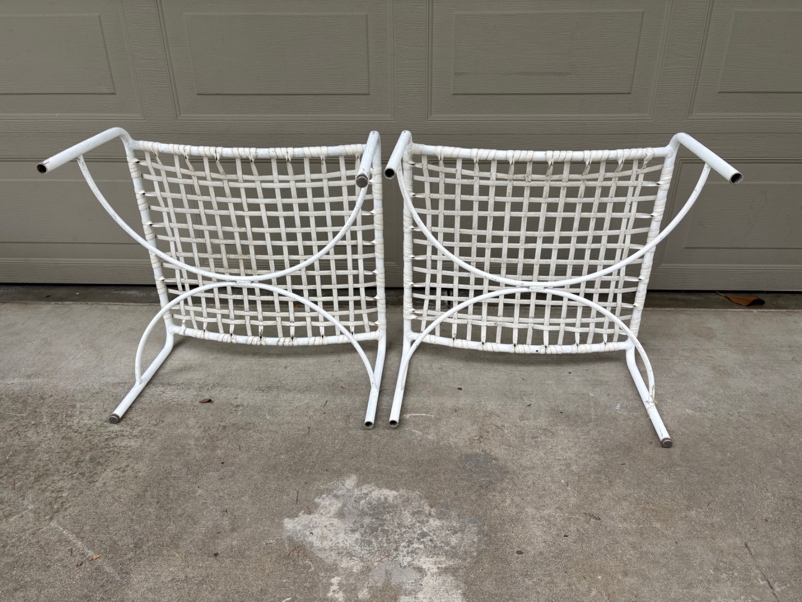 Pair Tadao Inouye Brown Jordan Kantan ottomans and lounge chair vintage MCM