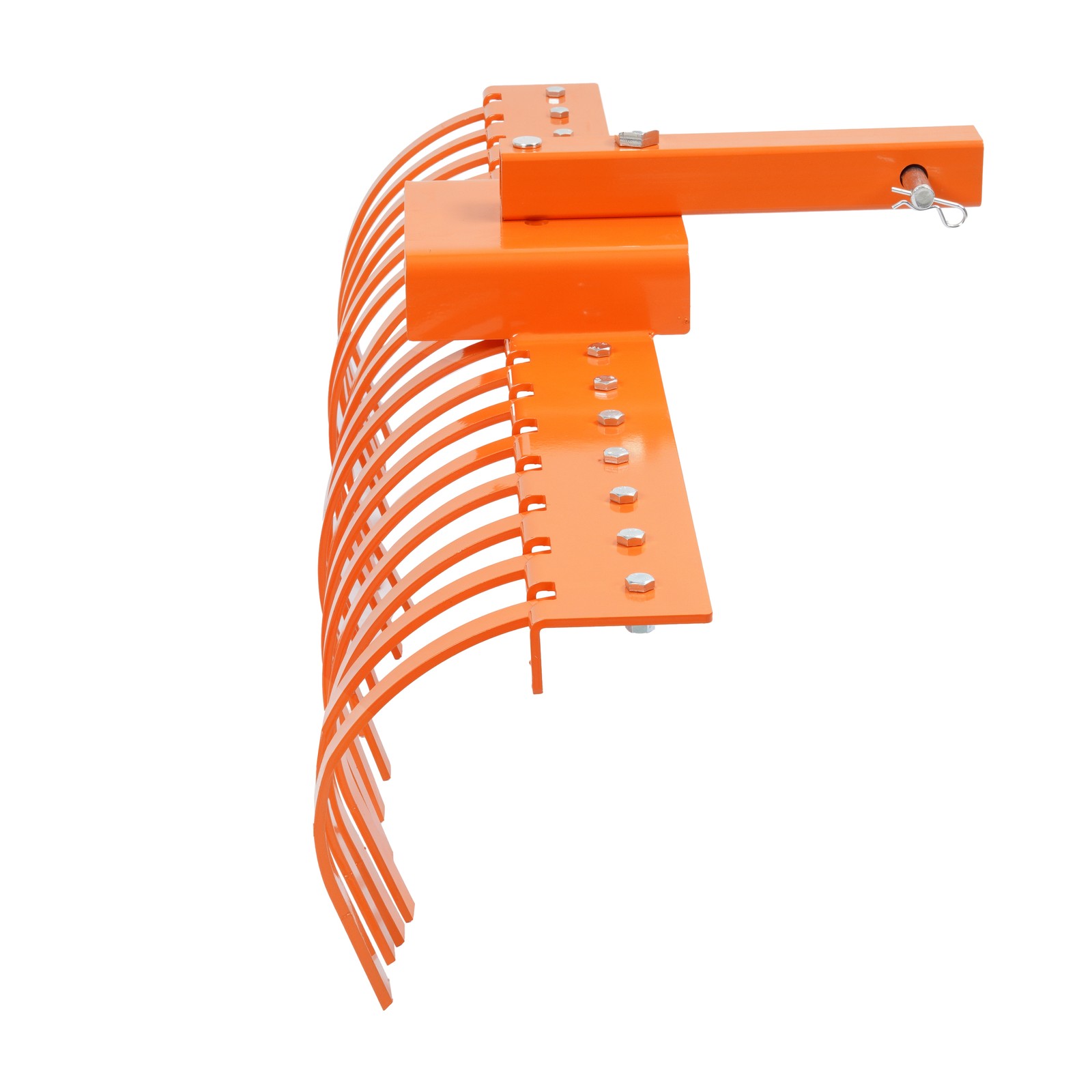 48" Landscape Rake Pine Straw Rake Rock Rake For 2" Receiver Tractor ATV/UTV