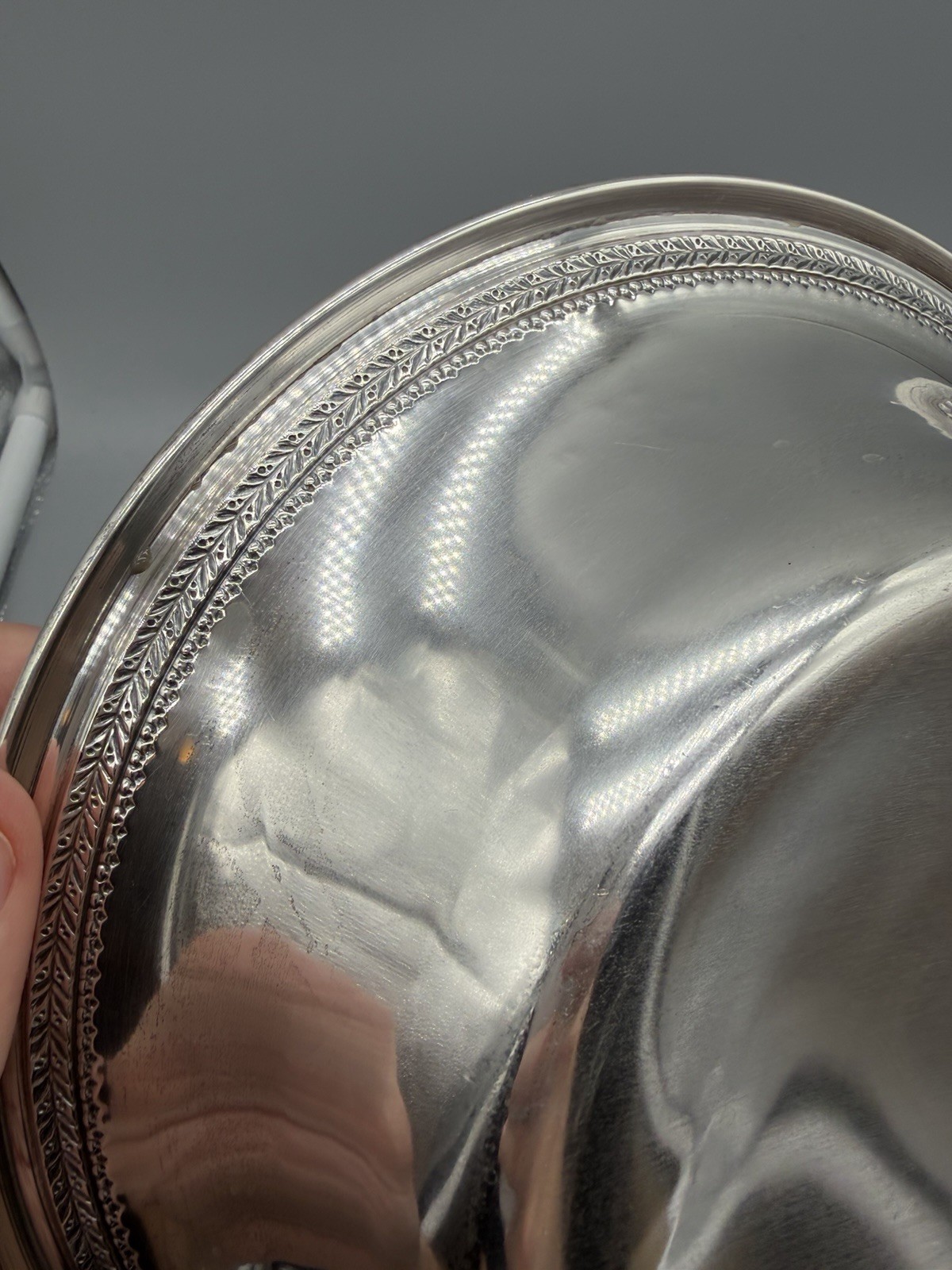 American Sterling Silver Large Shallow Bowl, 203 grams