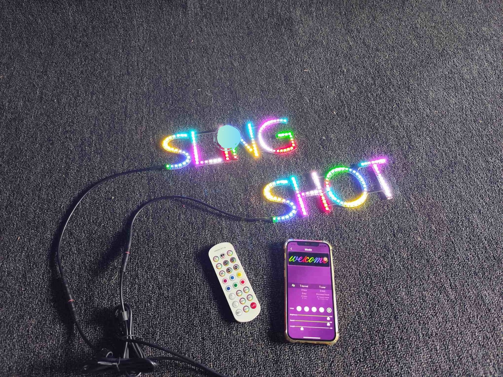 "Slingshot" Rear Letters /Hood Lights CHASING Color LED For polaris Slingshots