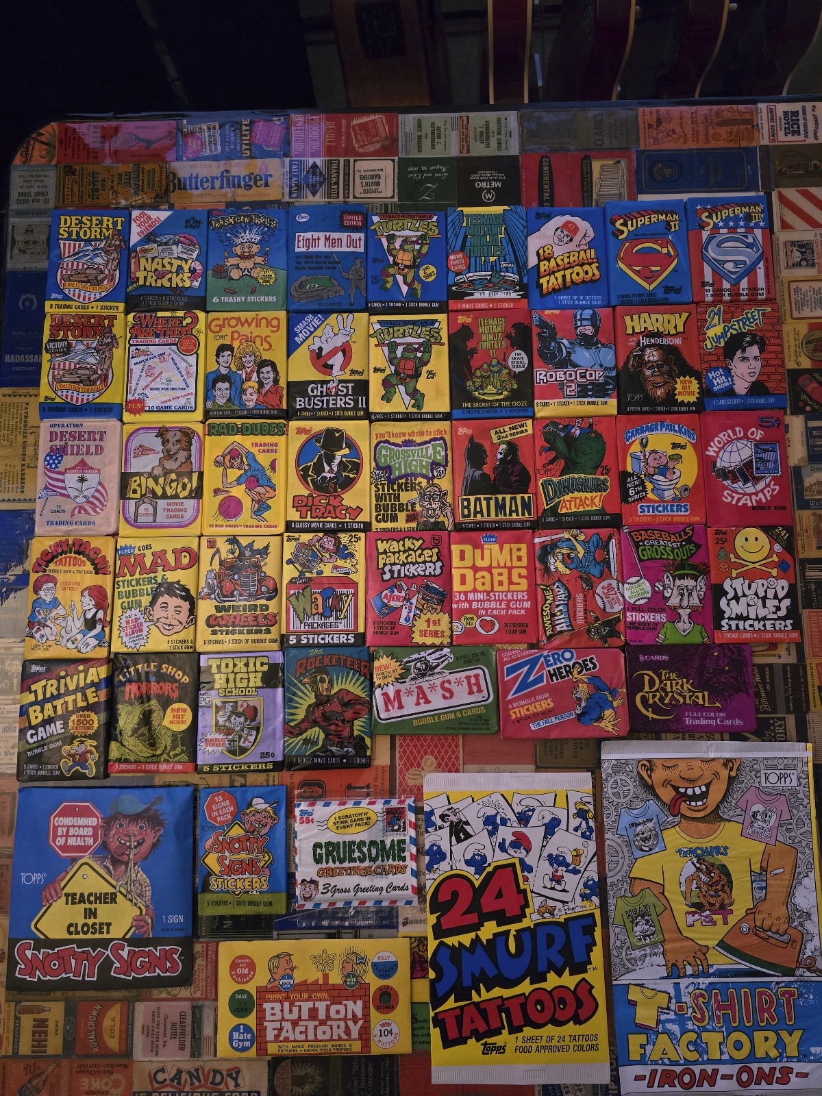 Vintage Sealed Wax Packs – 60s–90s - Non-Sports Trading Cards, Assorted Variety