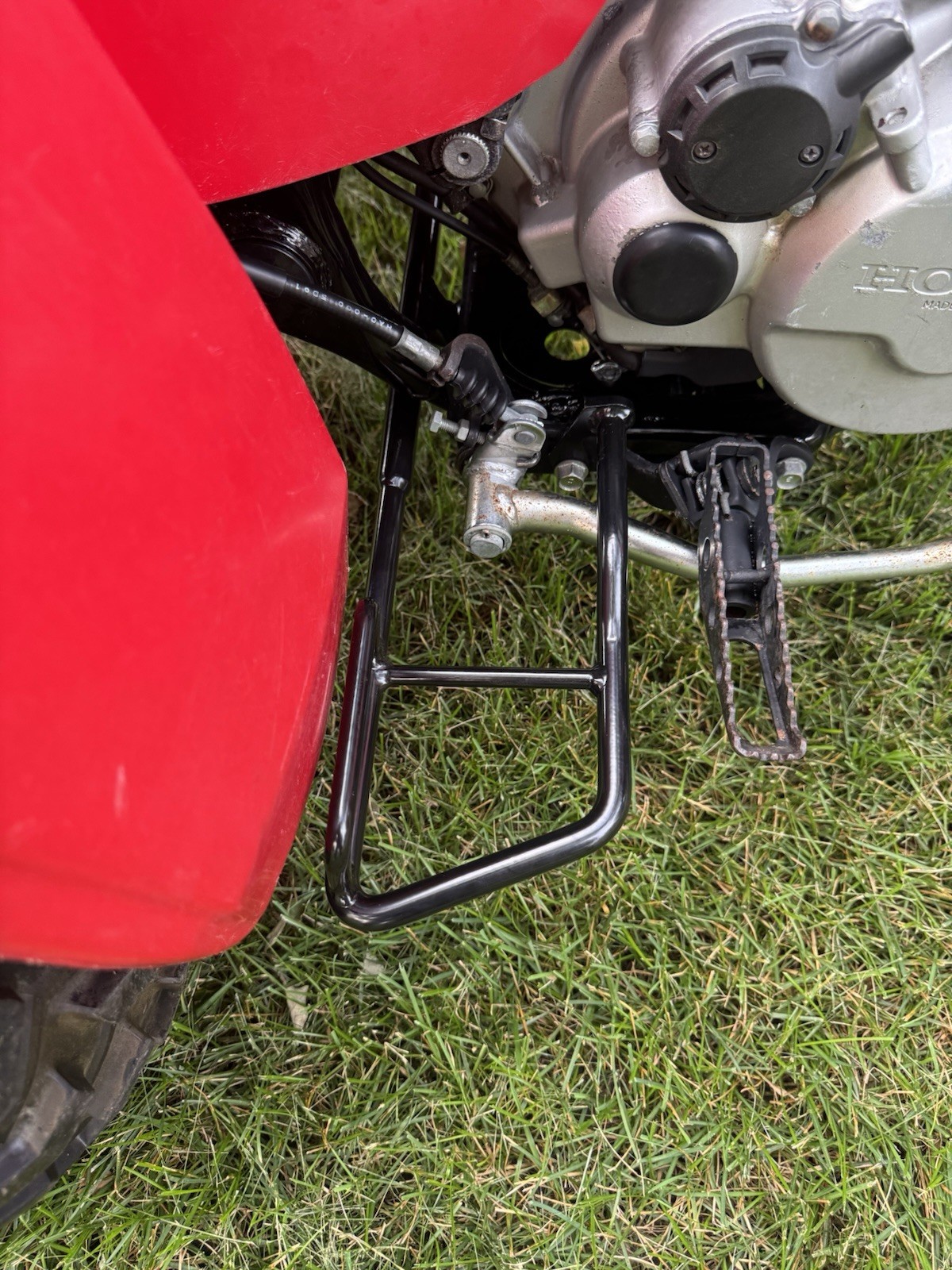 HONDA BIG RED 250 250ES HEEL GUARD FOOT REST 85-88 HONDA BIG RED