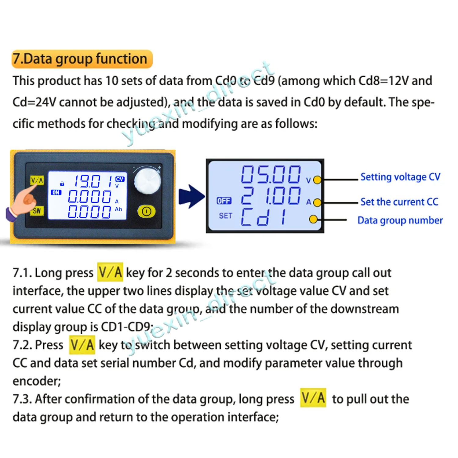 For Dewalt 20v Battery Portable Power Supply Adjustable Voltage Portable Outdoor