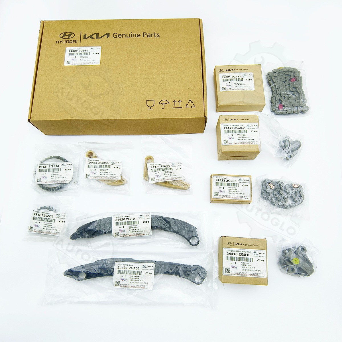 Timing Chain Kit For 2011-19 Kia Hyundai Tucson Sonata Santa Fe Sport 2.0L 2.4L