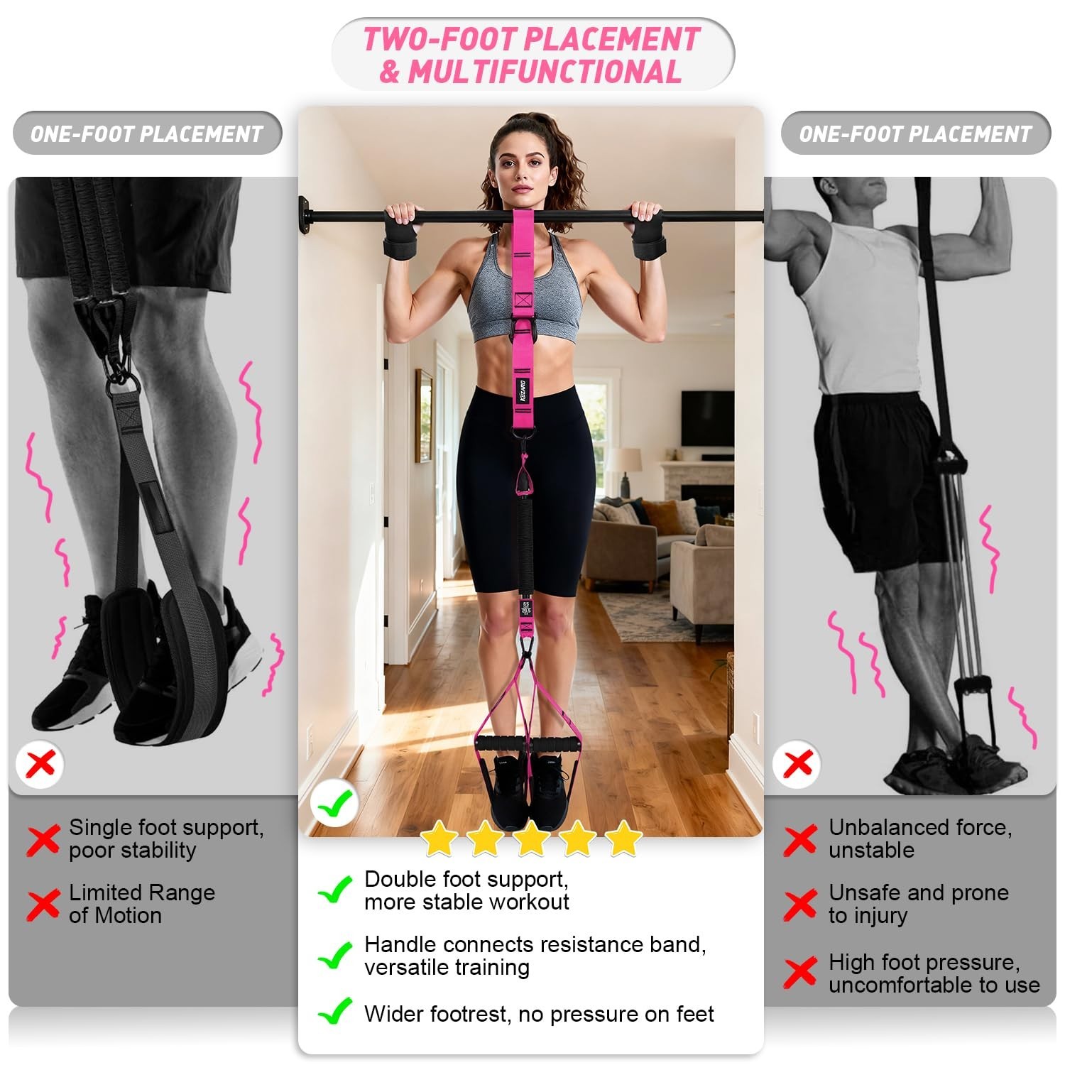 Pull Up Assistance Bands for Women, Heavy Duty Resistance Bands with Handles,...